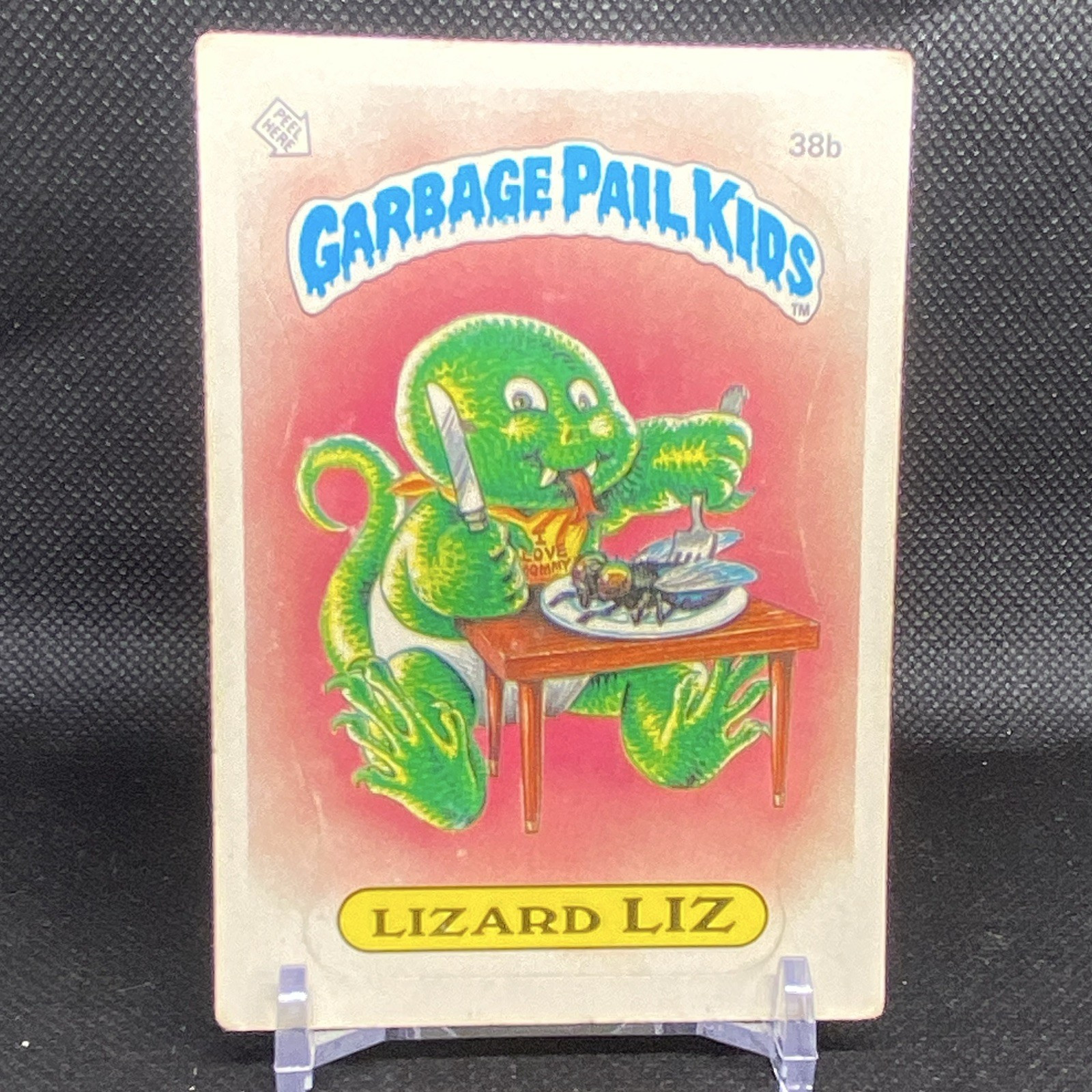 Topps Garbage Pail Kids Lizard Liz 38b Series 1 1985 Sticker Card