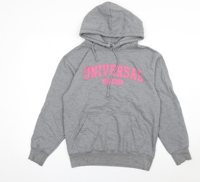 Universal Studios Damen grau Hoodie kleiner Pullover Baumwollmischung