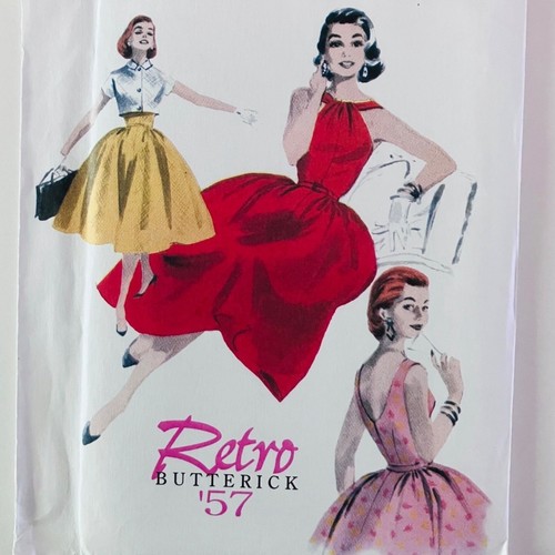 Retro Butterick B4792 50s Dress & Jacket Reprint Sewing Pattern Sz 6-12 FF