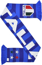 Italien Italy Italia Fußball Strickschal Two-Tone Blue