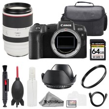 Canon EOS RP  RF 70-200mm f/2.8 L IS USM Lens 64GB UV Filter- Basic Kit