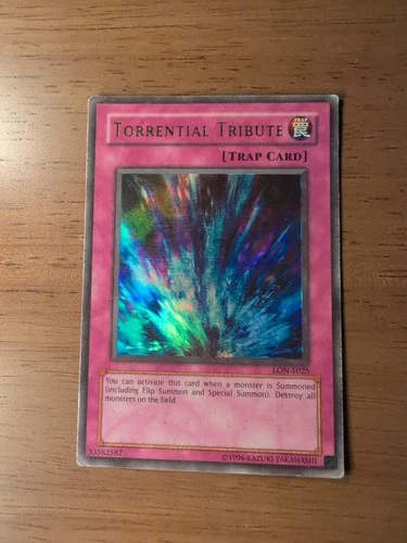 YUGIOH Ultra Rare Torrential Tribute LON-E025 PLAYED