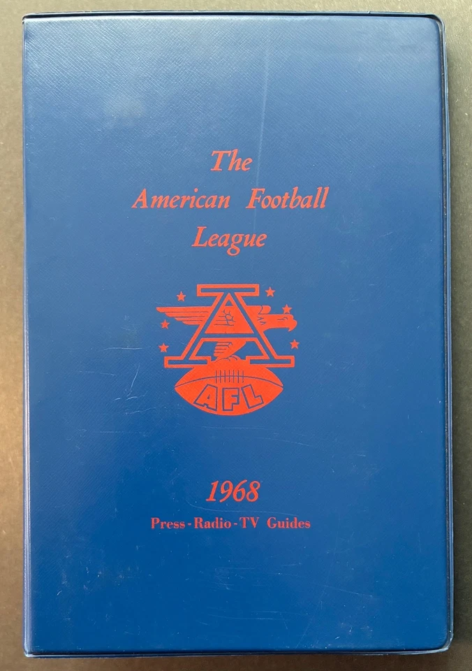 COMPLETE 1968 AFL AMERICAN FOOTBALL LEAGUE PRESS RADIO TV GUIDES in Binder! - Image 2 of 4