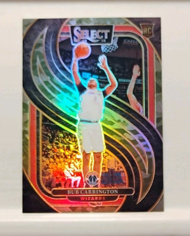 Bub Carrington Rookie Camo Prizm #/125 (Premier Level) - 2024-25 Panini Select