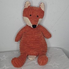 Jellycat Cordy Roy Fox Plush 16" Orange Corduroy J5013 - DAMAGED EAR READ / REPA