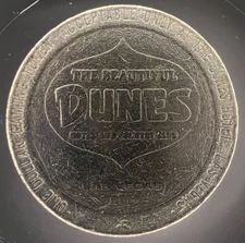 1979 The Beautiful Dunes Casino $1 Gaming Slot Token Las Vegas Nevada