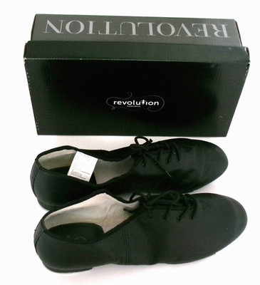 Revolution Dancewear Premium Jazz Tap Shoe - Style 501R Black Size 15.5AD M NIB