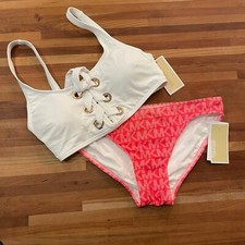 Michael Michael Kors bikini swimsuit set red/white, small