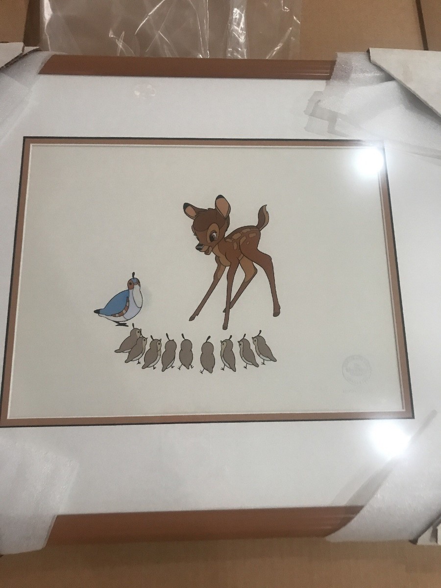 WALT DISNEY LIMITED EDITION BAMBI SERIGRAPH CEL FRAMED 2500 | eBay