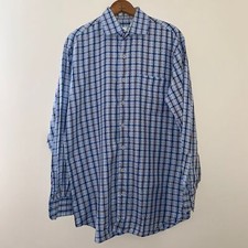 Peter Millar mens light blue button down long sleeve shirt size L