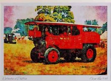 468043 1929 Foden Showman's Tractor At Ashton Court Bristol A3 Watercolour prin