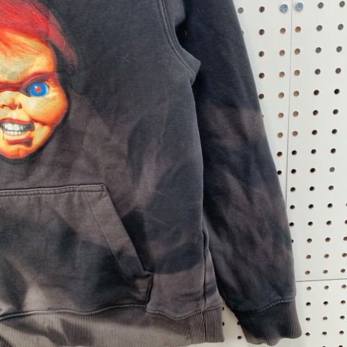 Chucky Childs Play Adult Long Sleeve Front Logo Hoodie Sweater Size Small - Picture 11 of 22