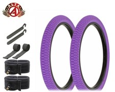 Alta Performance BMX BICYCLE 20"x1.95" X-PERFORMER FREESTYLE PURPLE TIRE 8PC SET