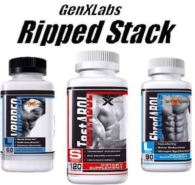 GenXLabs Ripped Stack V-Ripped, ShredABOL,TestABOL (bundle deal)
