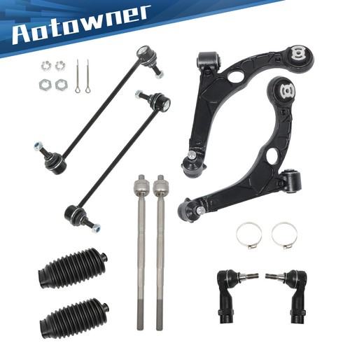 Nifeida 8Pcs Front Suspension Kit Lower Control Arm Bushing Inner Outer Tie Rod Assembly Sway Bar Link Compatible With BMW E46 E85 E86 318i 323i 325i 328i 330i Z4 1999-2008 In - Foto 2