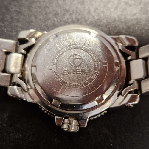 Orologio Breil Midway 251958012.9 Quarzo Vintage Diver Sub 200M Acciaio Funziona - Foto 5 di 5
