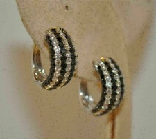 2 Ct Round Simulated Diamond Huggie Hoop Women's Earrings 14k White Gold Plated