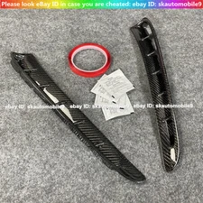Real Carbon Fiber Side Fender Vent Cover Trim For Porsche Panamera 970 2010-2016