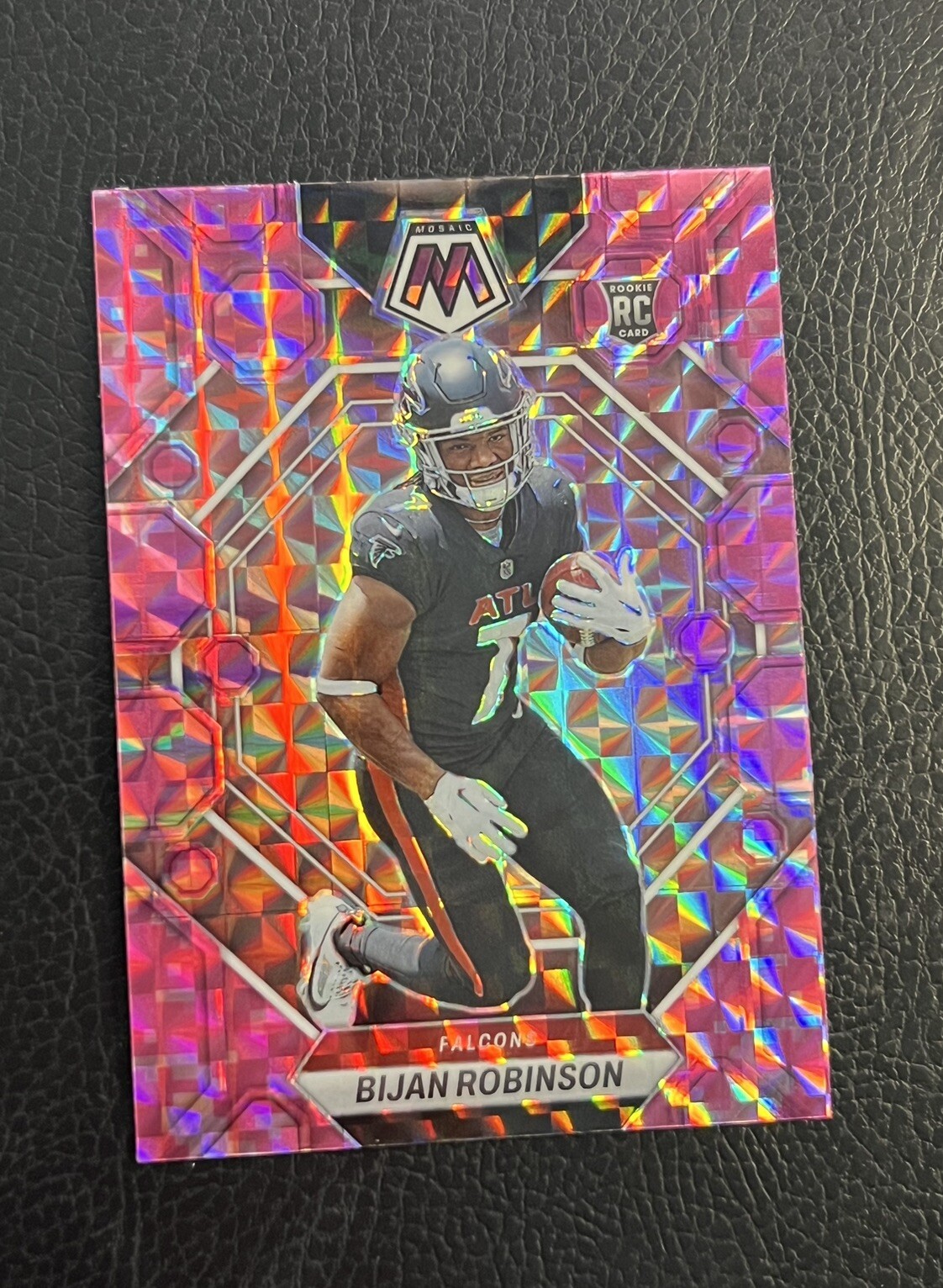 Bijan Robinson 2023 Panini Mosaic Pink Camo Prizm Rookie RC #284