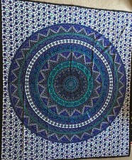 Pottery Barn Teen PBT Dorm Purple Green Purple Boho Mandala Tapestry New No Tag