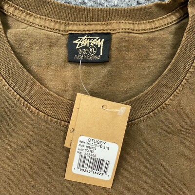 ★【Stussy】★International Pigment Dyed LS TEE Brown★ Stüssy Brown Pigment-Dyed T-Shirt Stussy