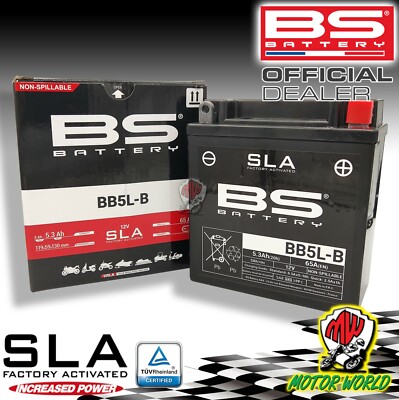 BATTERIE BS BATTERY SLA GIA ACTIVATA BB5L-B ROYAL ENFIELD BULLET 500 SILVERSTAR