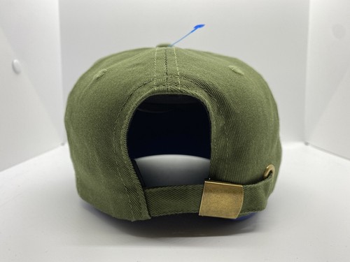 KVL + VR3 Teddy Bear Cap Hat Adult Adjustable Military Green Distressed Cotton - Picture 4 of 6