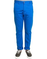 TURBOKOLOR - Slim Leg Womens Chinos - Blue- 28" waist 32" leg