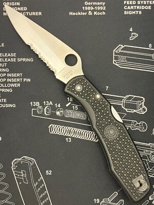 [0478] Spyderco Endura Clipit Seki City Japan ATS-55 Folder Lockback 90er