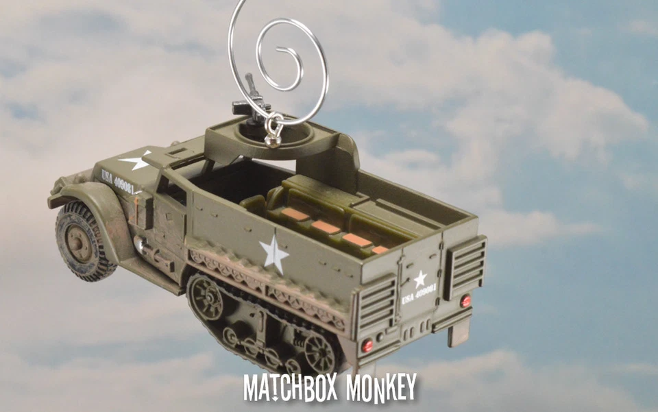USA M3 Halftrack Vietnam Korean US Army Christmas Ornament 1/2 Track War Machine - Image 4 of 4