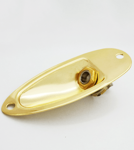 Presa Jack Plat Uscita con Viti Stile Barca Compatibile con Strat Style Elect - Foto 5 di 5