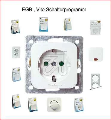 EGB VIKO Elegant Standard Schalterprogramm Steckdose,Schalter,Abdeckung,Sat Dose