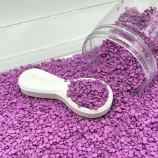FAKE 3MM Lilac Round Circle Disc Polymer Clay Sprinkle NOT EDIBLE D17-25