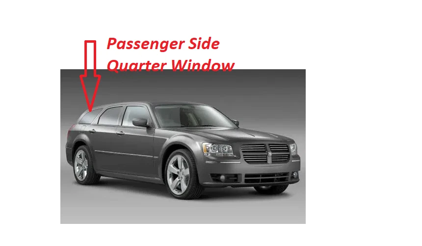 Fits 2005-2008 Dodge Magnum 4Door Passenger Right Side Quarter Glass Window - Image 2 of 3