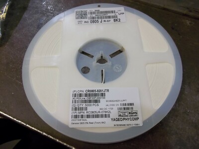YAGEO RC0805JR-078K2L CAPACITORS QTY. 5000 PIECES (299-3)
