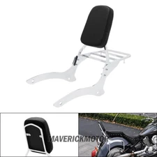 For Vstar XVS 1100 Classic XVS1100 2000 - 2011 Backrest Sissy Bar + Luggage Rack
