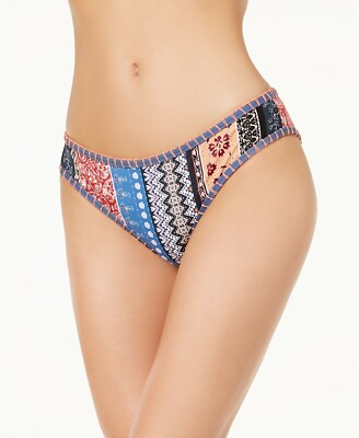 MINKPINK Lily Printed Bikini Bottoms MSRP $59 Size L # U6 386 NEW