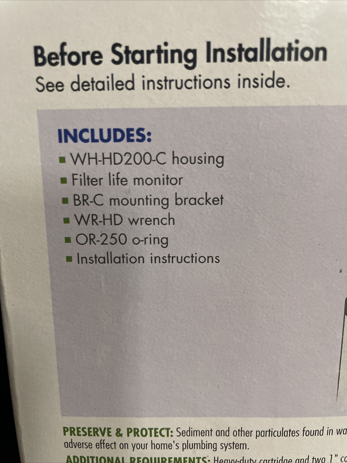 CULLIGAN WHHD200C Whole House Sediment Water 1
