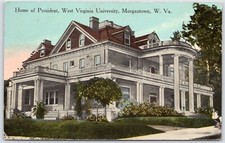 Postcard WV Morgantown Home Of President West Virginia University A86