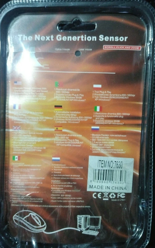 Wireless Mouse, 3.0G Portable Optical Silent Ergonomic Wireless Computer Mouse  - Image 4 of 4