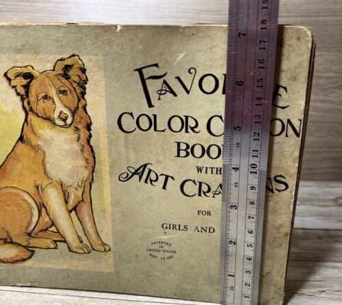 Very RARE Vintage Children's 1915, Coloring Art Book/Set for Girls/Boys (1907) - Imagen 4 de 19