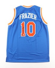 Walt Frazier Signed New York Knicks Jersey (Beckett) 2×NBA Champion (1970, 1973)