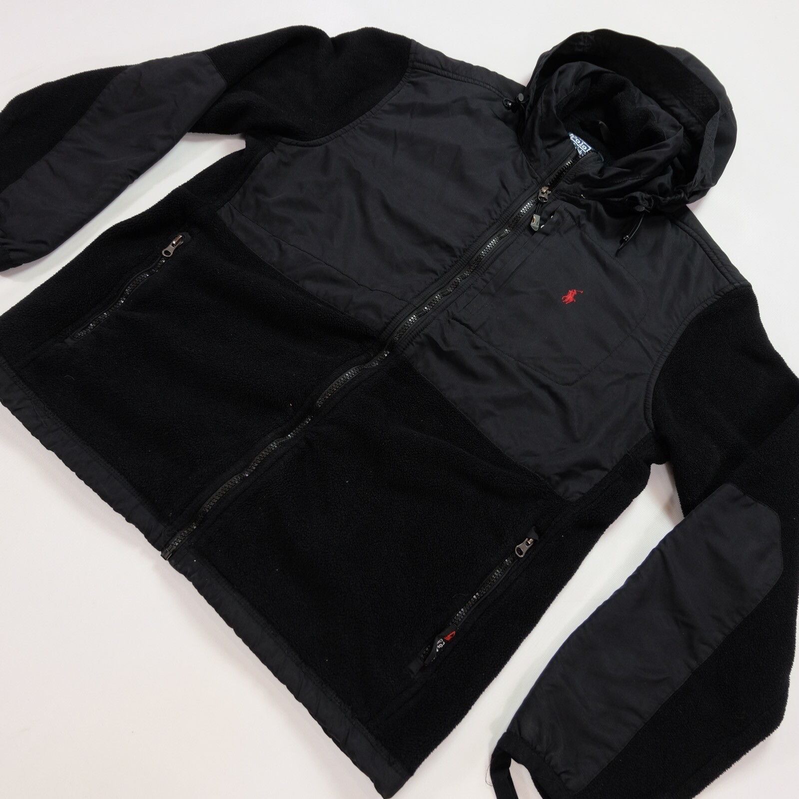 Rara Giacca Vintage POLO RALPH LAUREN Small Pony PolarTec Denali Pile Anni 90 TAGLIA L