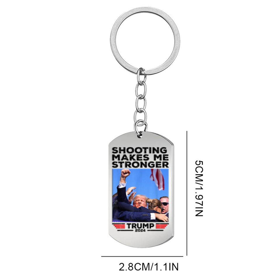  Trump 2024 Flag Pendant Key Chain Key Ring Key Holder Gifts for