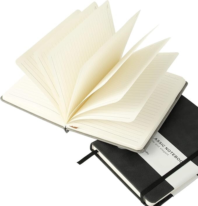 Heruio A5 Lined Journal , Executive Notebook, 5.7 x 8 inches