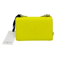 Sac à bandoulière pour femme - Rouge - Mode - Cuir synthétique - Couleur unie - Sac pour téléphone portable - Sac à bandoulière - Petit sac à bandoulière pour femme, jaune, Einheitsgröße