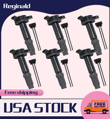 UF486 Fits 6*OEM Ignition Coils+Wires Kit for Mercury Ford Escape Fusion 3.0L V6