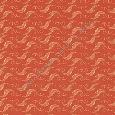 Orange Gold Fern Leaf Scroll Laminate Vinyl Contact Paper Shelf Liner Peel Stick