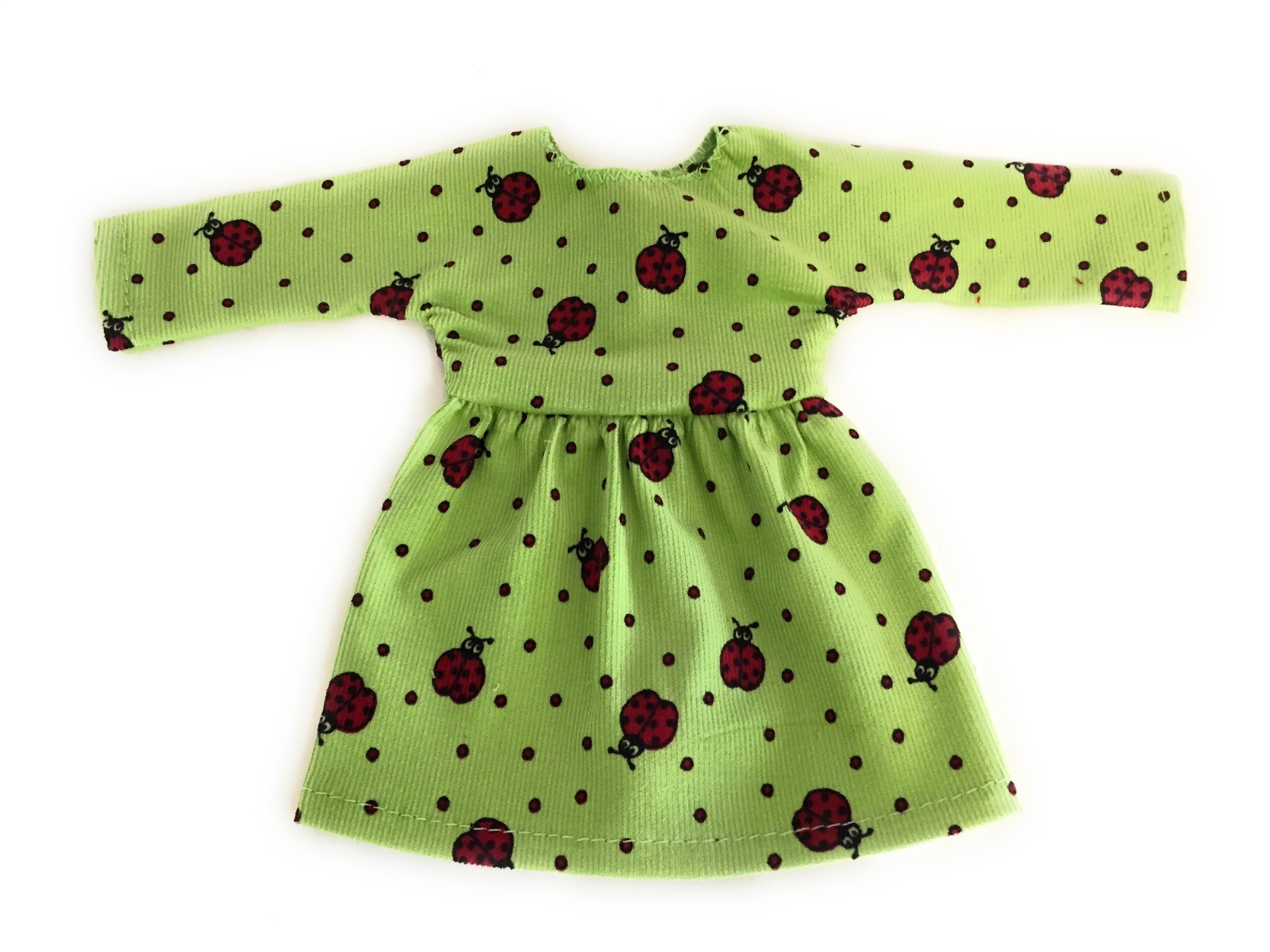 Green Ladybug Dress  for Wellie Wishers 14 1/2 inch Doll Clothes Girl