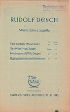 Rudolf Desch ~ Chodziłem dwa razy po domu ~ chór męski